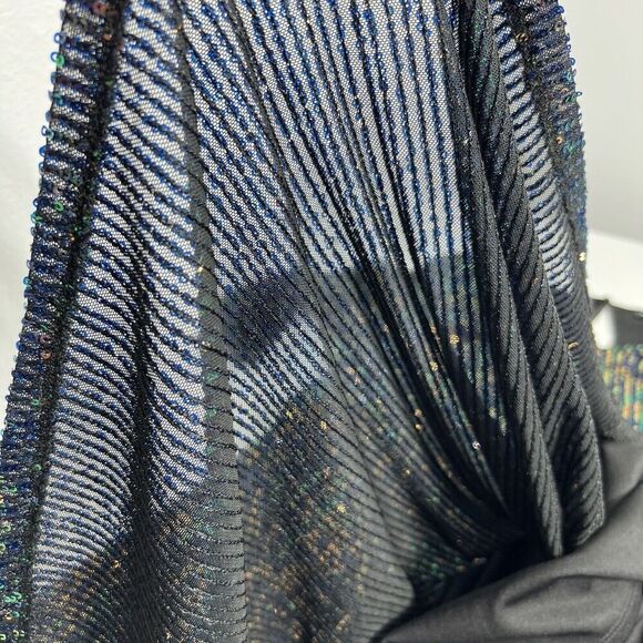 Torrid Sequins Mini Dress Size 10 Black Stretchy Cocktail Party Glam Fit Flare - Picture 7 of 13